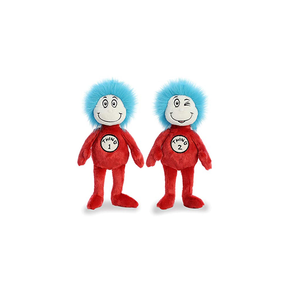 Aurora Plush Bundle of 2, 12" Thing 1 & Thing 2, Multicolor