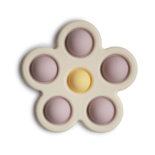 mushie Flower Press Lelu (Soft LilacDaffodilIvory)
