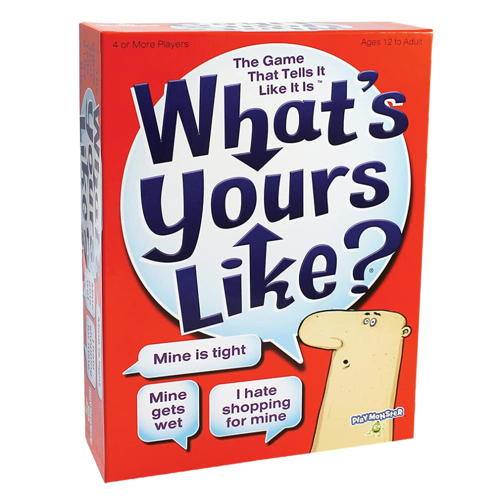 PlayMonster What's Yours Like? - Hilarious Party Card Game - Describe What Your Guess Word is Like - Ages 12+