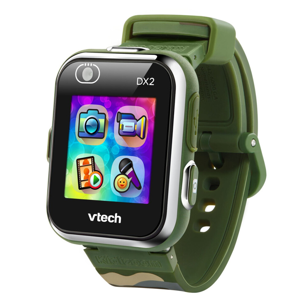 VTech KidiZoom Smartwatch DX2, Pedometer,Camouflage