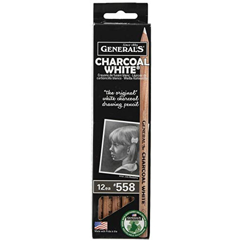 General's Charcoal White Pencils