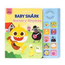 Baby Shark Nursery Rhymes 10 Button Sound Book| Tanulsi s oktatsi jtkok | Interaktv babaknyvek kisgyermekeknek 1-3 | Ajndkok fiknak s lny