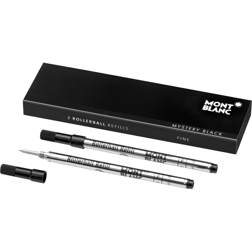 Montblanc Rollerball Refill, Fine, 2X1, Mystery (105162) Black