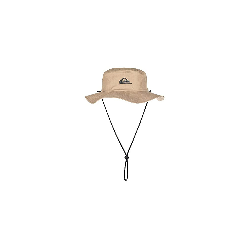 Quiksilver Mens Bushmaster Sun Protection Floppy Bucket Hat, Khaki3, Large/X - Large