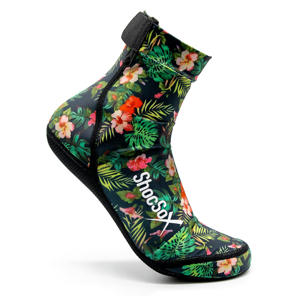 Chaussettes de beach-volley - Chaussettes de football sur sable - Chaussettes pour toutes les activit?s sur sable (Aloha, XL)