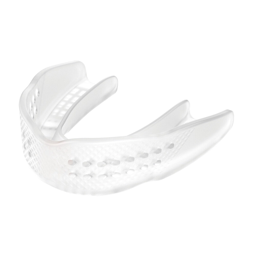 Shock Doctor Mouthguard Superfit - Easy-Fit Strap/Strapless mouthguard - Low Profile Fit Perfect for Basketball, Hockey, Lacrosse, All Sport