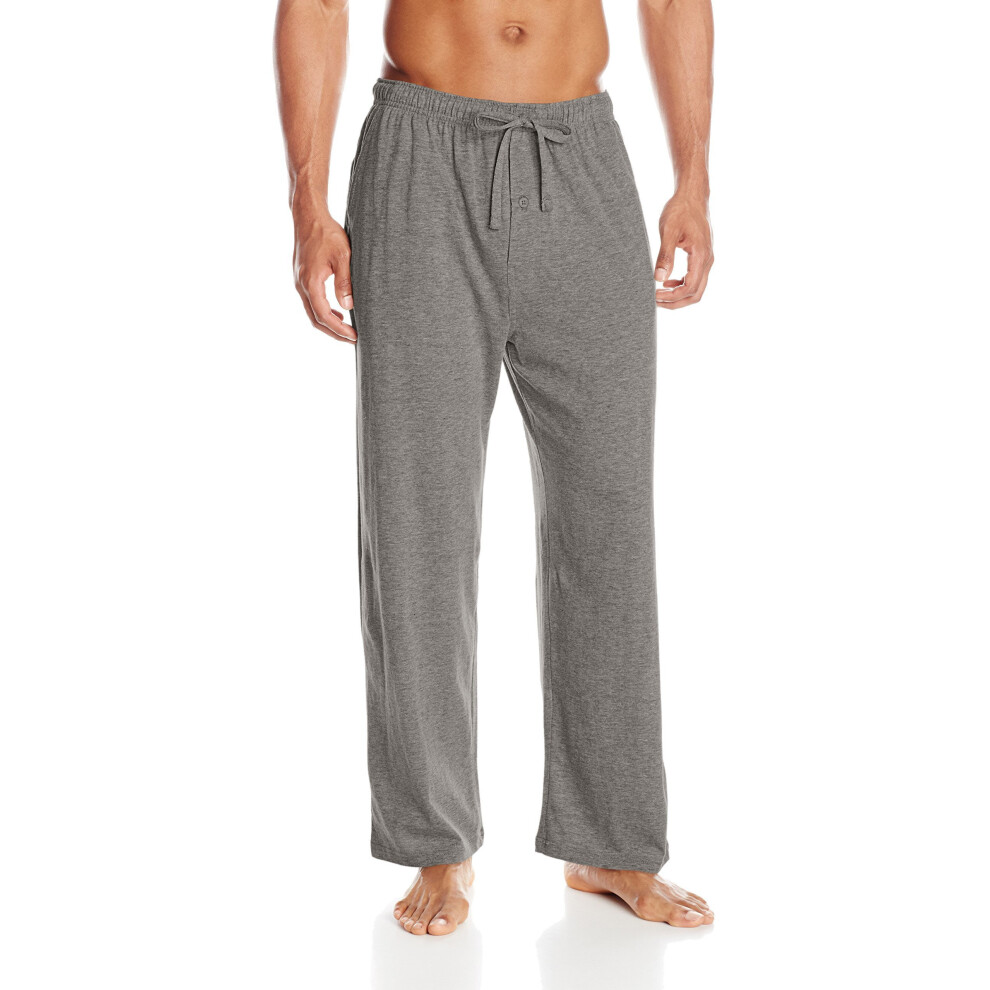 Fruit of the Loom Mens Extended Sizes Jersey Knit Sleep Pant (1-Pack), grey Heather, 4X