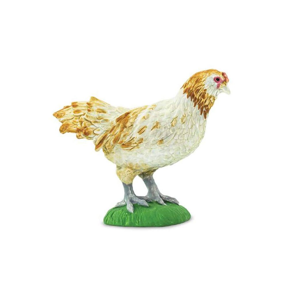 Safari Ltd. Farm Collection - Realistic Ameraucana Chicken Figure Non-toxic BPA Free - Ages 3 and Up