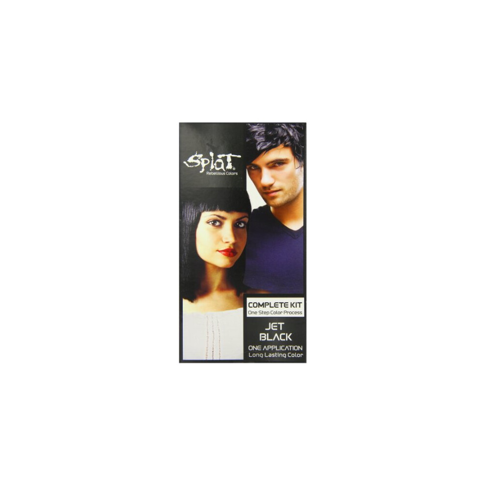 Splat | Original Complete Jet Black Hair Dye Kit | Permanent | Long Lasting | Vegan and Cruelty-Free