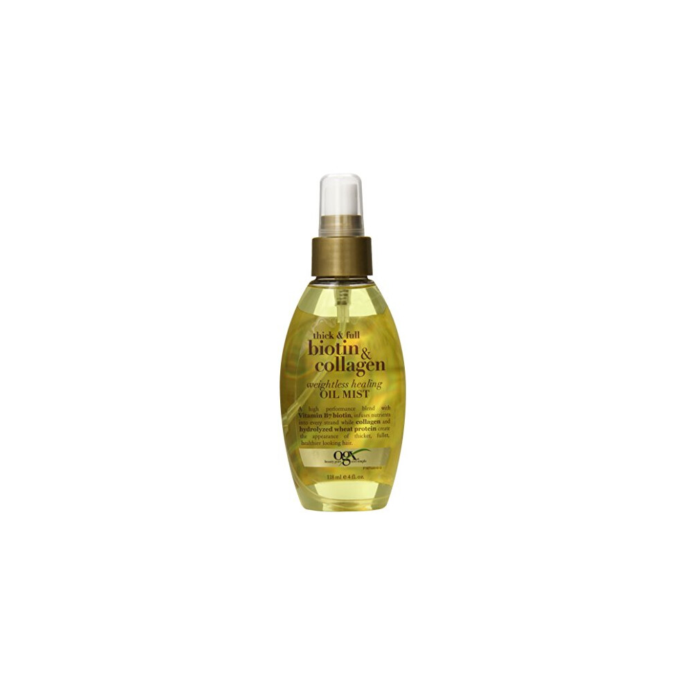 OGX Thick & Full Biotin & Collagen Wightless Healing Oil Mist, 4 Ounce