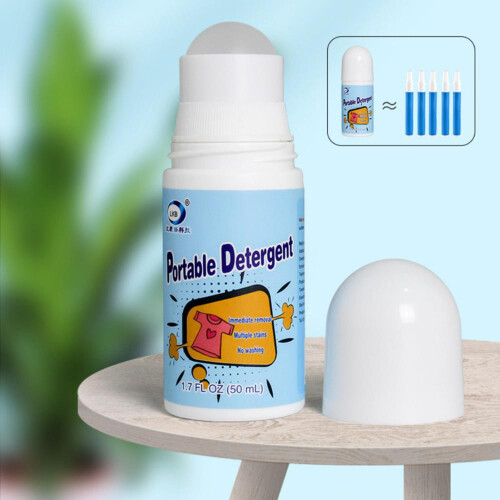 50ml Stain Remover Rolling Ball Portable Clothes Partial Decontamination 2