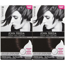 John Frieda Color Foam Precisión, Marrón Negro 3N, Kit de Coloración Capilar, Cobertura Grises