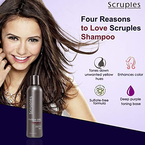 Scruples Platinum Shine Shampoo - Σαμπουάν Τόνωσης για Ξανθά Μαλλιά - Μειώνει Θερμούς Τόνους 1