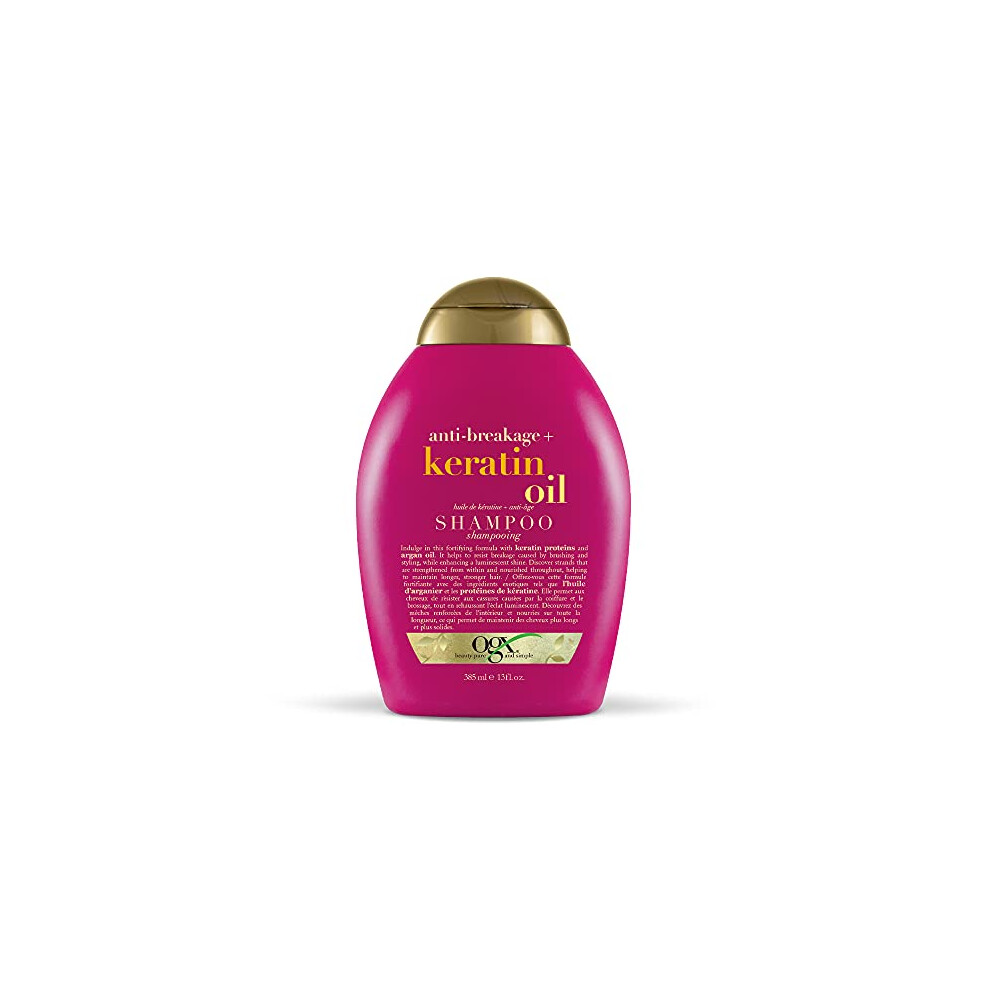 Organix Anti-Breakage Keratin Oil Shampoo, 385ml