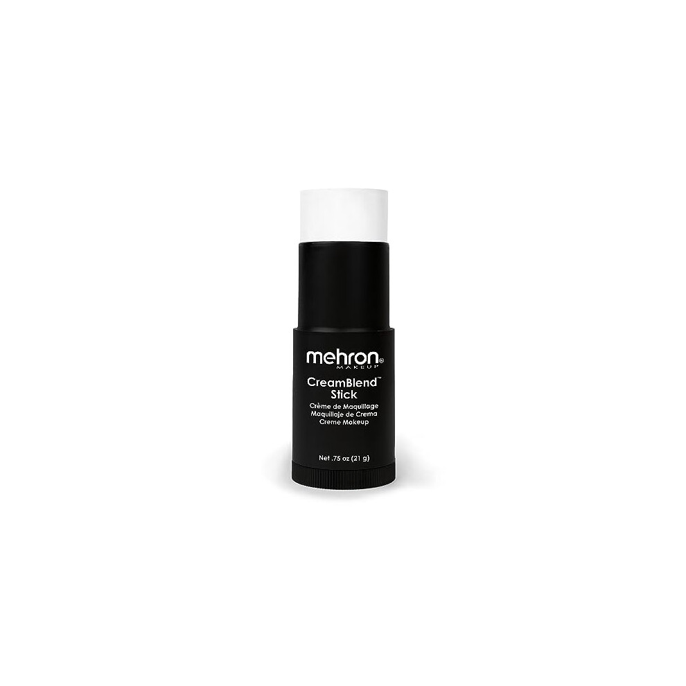 Mehron Makeup creamBlend Stick  Face Paint, Body Paint, & Foundation cream Makeup  Body Paint Stick 75 oz (21 g) (White)