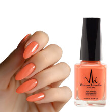 (CL38 Coral ) ArganCare Vegan Nail Polish Quick Dry Long lasting