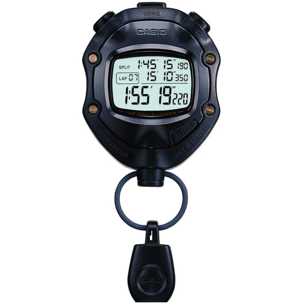 Casio HS-80TW-1EF Digital Black Stopwatch