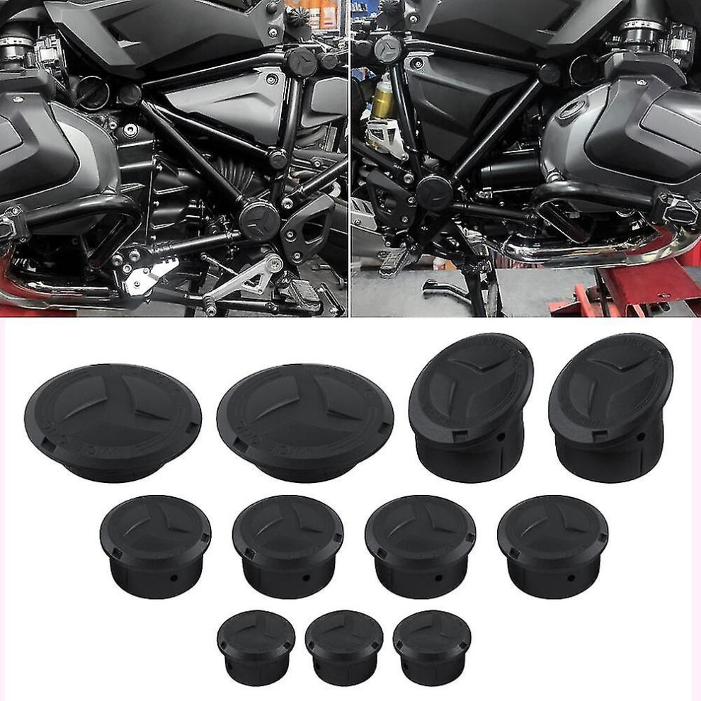 11Pcs Motorcycle Frame Hole Caps Plug For Bmw R1200gs Lc R1250gs Adventure R1200 R1250 Gs Lc Adv 2014- Frame Decorative Cap 5413367603411