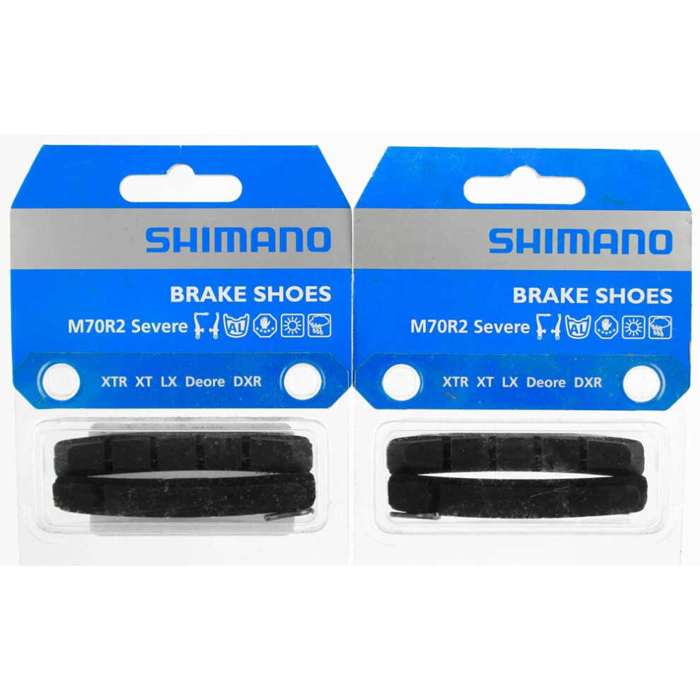 Shimano M70R2 Severe Condition V-Brake Pads Pair