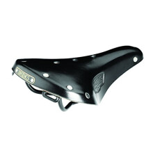 Fahrradsattel BROOKS B17 S Classic - Schwarz - Damen - Edelstahl-Nieten - Stahl-Sattelgestell