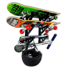 StoreYourBoard Skateboard Rack, 3 Board Wall Storage Mount, Home and Garage