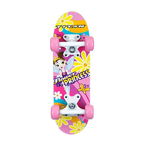 Titan Flower Princess Complete Skateboard for Girls (5+ Ages), 17-Inch ...