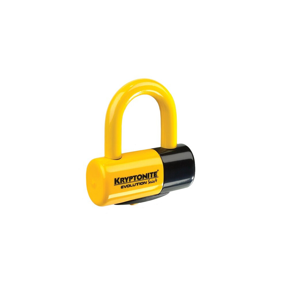 Kryptonite Evolution Series 4 Bicycle Disc Bike Lock (Yellow)