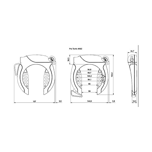 Abus ABUS Pro Tectic 4960 Frame Lock, Black 2