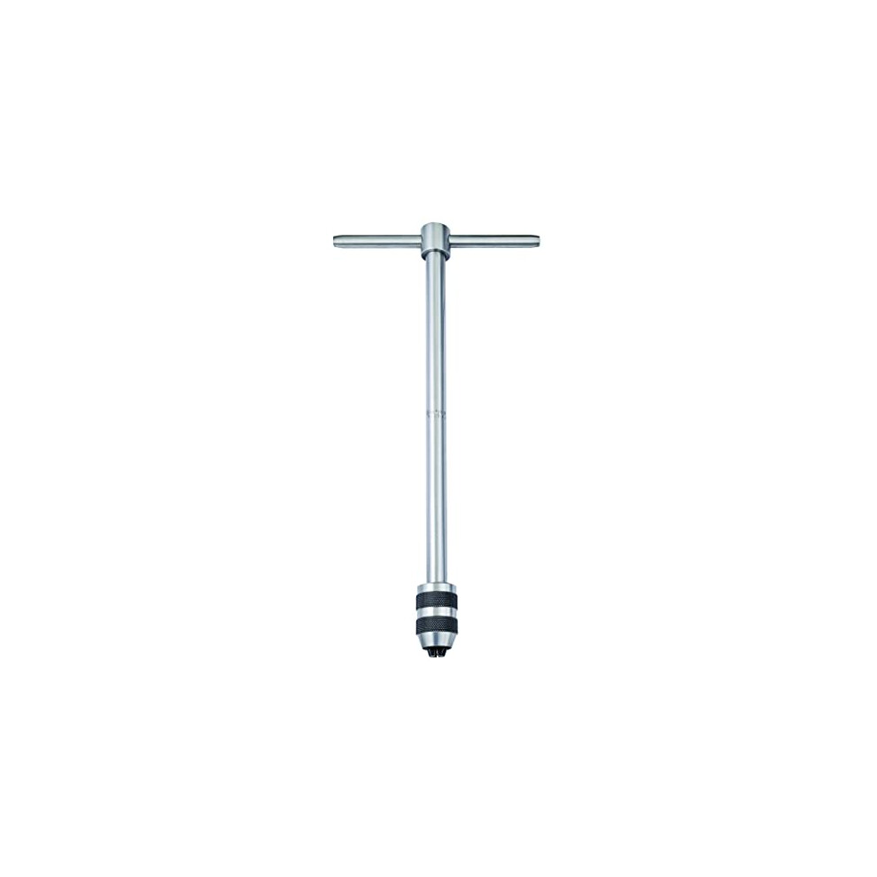 Starrett 93F T-Handle Tap Wrench, 1/4-1/2" Tap Size, 3/16" - 5/16" Square Shank Diameter, 13" Body Length