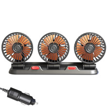 (24V) Car Fan 360° Adjustable 3 Head Air Fan 2 Speeds