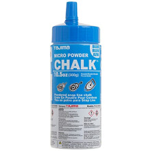 TAJIMA Micro Chalk - Blue 10.5 oz (300g) Ultra-Fine Snap-Line Chalk with Durable Bottle & Easy-Fill Nozzle - PLC2-B300