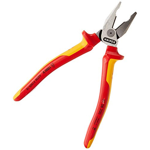 Knipex KNIPEX Tools - High Leverage Combination Pliers, 1000V Insulated (0208200US), 8 inches 2