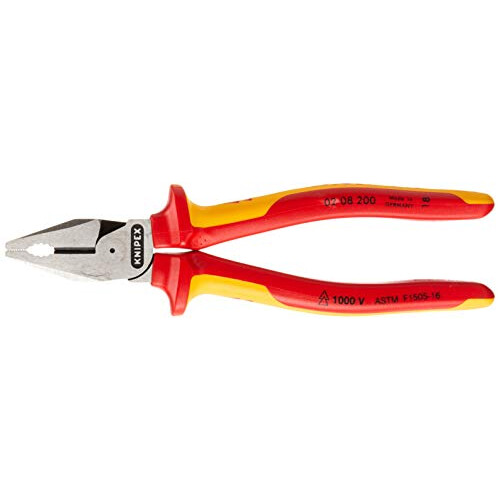 Knipex KNIPEX Tools - High Leverage Combination Pliers, 1000V Insulated (0208200US), 8 inches