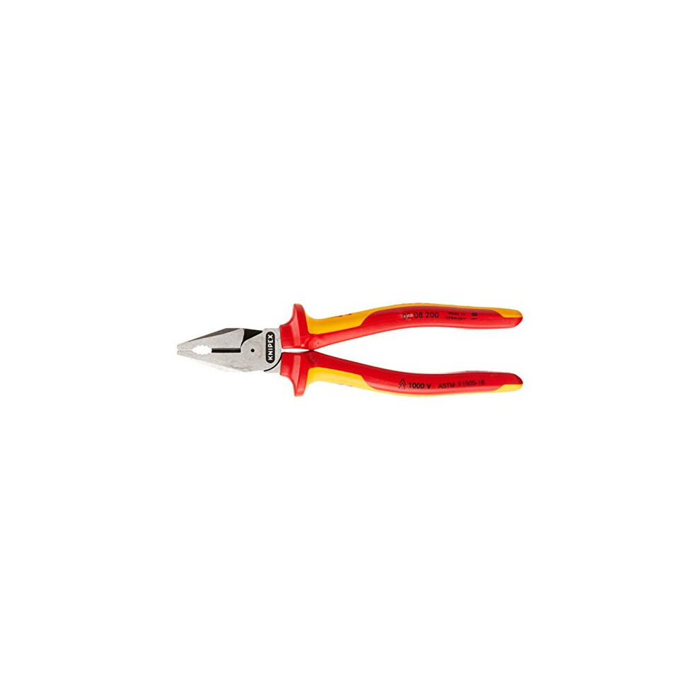 Knipex Tools - High Leverage Combination Pliers, 1000V Insulated (0208200Us), 8 Inches