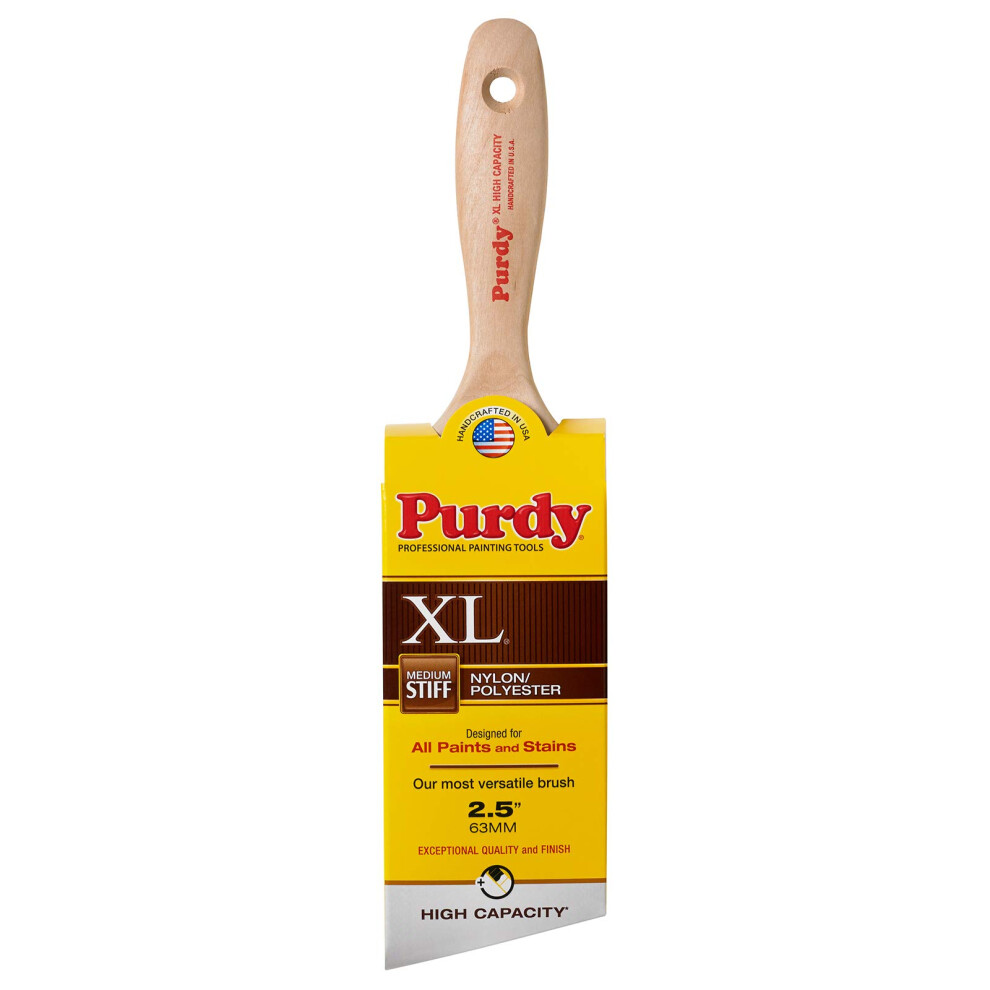 Purdy 2-1/2' 144424425 XL High Capacity Paint Brush, Angle Sash, Beavertail