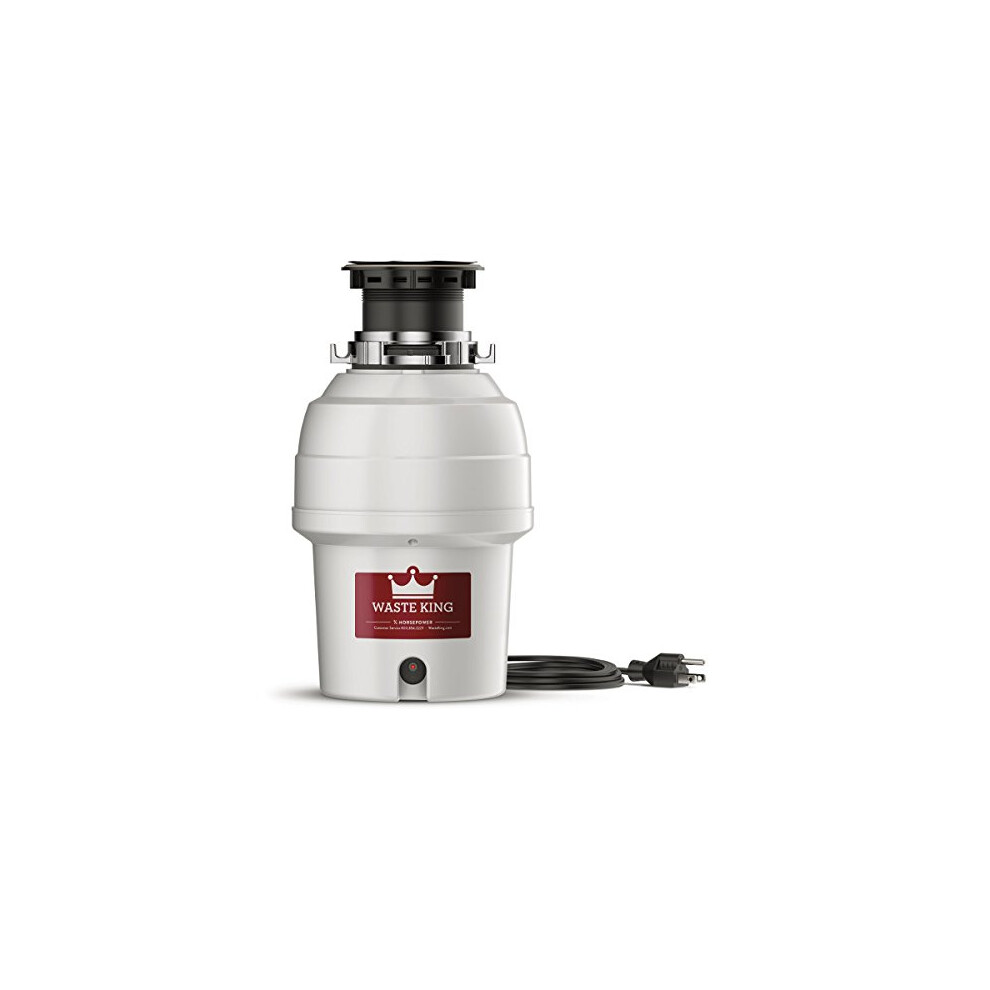 Waste King L-3200 Garbage Disposal with Power Cord, 3/4 HP