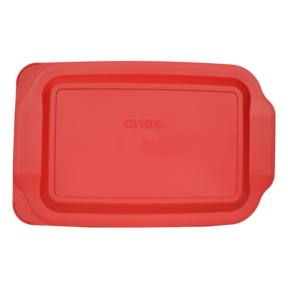 Pyrex 233-Pc 3qt Red Replacement Food Storage Lid, (Only Fits Pyrex 233 glass Dish NOT Pyrex c-233 Dish) Made in the USA