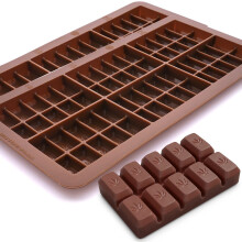 Vassoi per stampi in silicone per caramelle a forma di piccola foglia di cioccolato, confezione da 2
