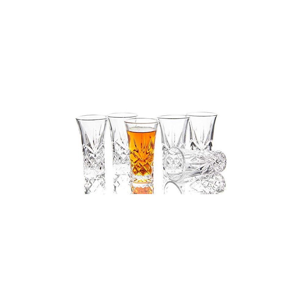Verres ? Tequila Jaief Verres ? Liqueur ? Base Lourde 2 Oz (Lot De 6)-image