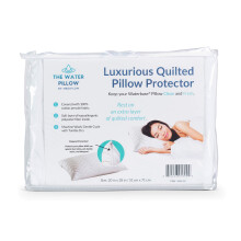 Mediflow Quilted Pillow Protector: get Zippered Protection from dust and allergens and add a Layer of Luxury and comfort to Any Pillow White 18 x 24