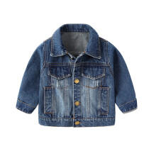 (Blue, 4-5Years) Baby Kids Boys Casual denim Jackets Coat lapel UK