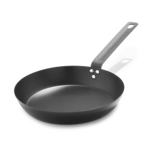 Merten & Storck Pre-Seasoned carbon Steel Induction 10 Frying Pan Skillet, Oven Safe, Black