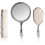 3 Stück Silber Chrom Mädchen Eitelkeit Set Kamm Pinsel Spiegel. 1