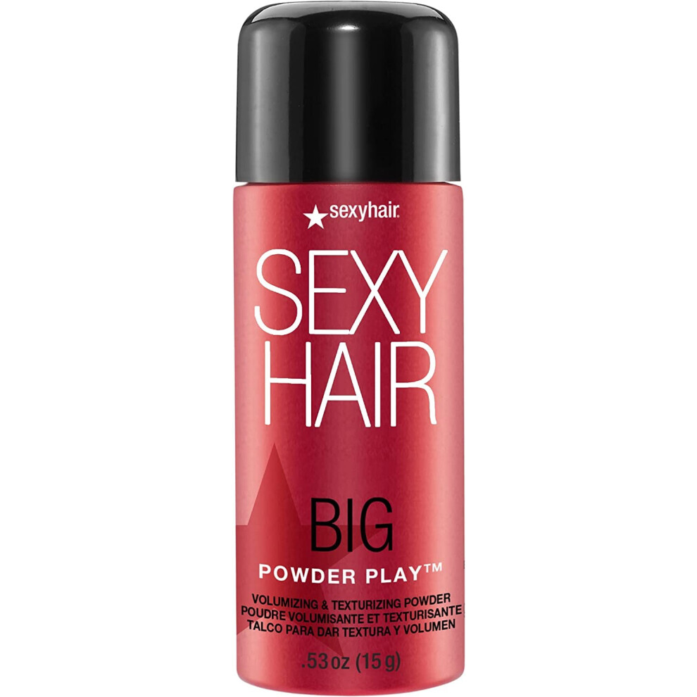 Sexy Hair Sexyhair Big Powder Play Volumizing & Texturizing Powder, 0.53 Oz | Colorless On Hair | Fragrance Free | Instant Lift