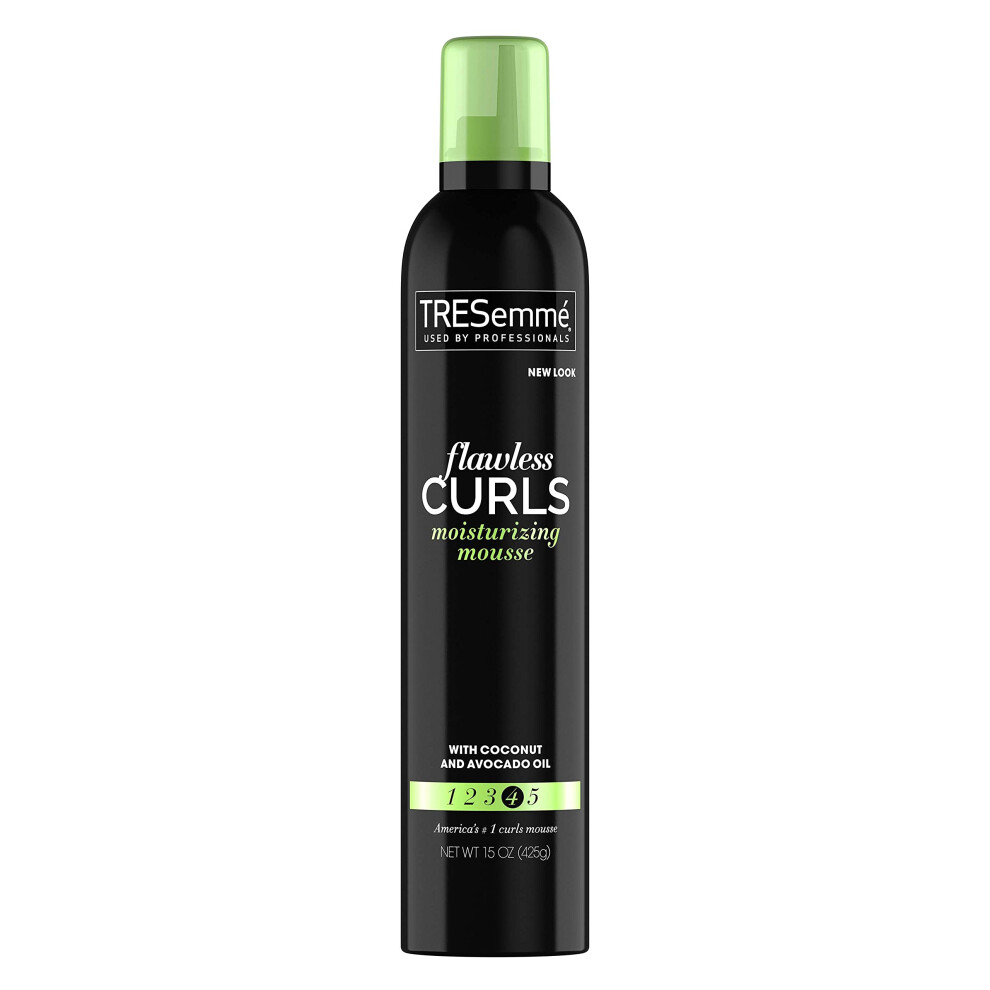 TRESemm? Flawless Curls Moisturizing Extra Hold Flawless Curls Styling Mousse 15 oz, White (Pack of 1), 624785