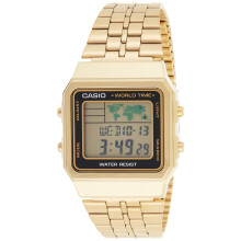 CASIO Men's Digital World TIME A500WGA-1DF Stainless Steel Watch