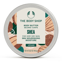 The Body Shop Shea Body Butter - kosteuttava ja kosteuttava ihonhoito erittin kuivalle iholle - vegaaninen - 1,62 unssia