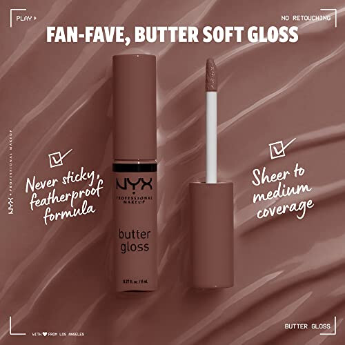 NYX Professional Makeup Lucidalabbra NYX Butter Gloss 8ml - 17 Ginger Snap 1