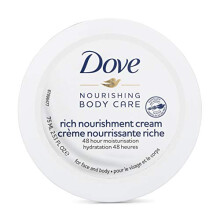Dove odzywianie pielegnacji ciala dlon i bogaty w cialo krem ??do odzywiania dla dodatkowej suchej skry z 48 -godzinna nawilzeniem 2,53 fl oz (o