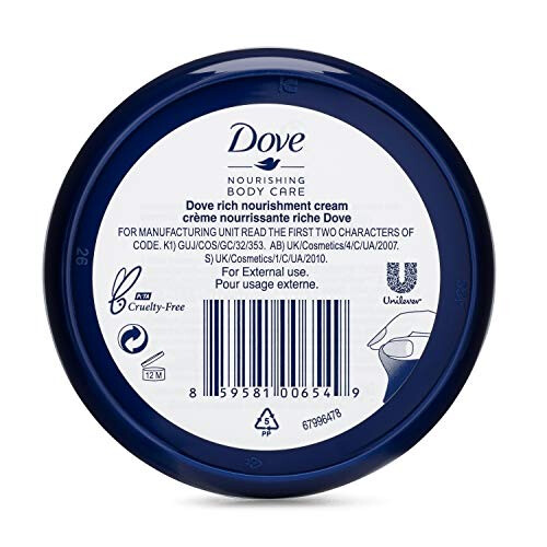 Dove Dove Κρέμα Πλούσιας Διατροφής για Πρόσωπο, Χέρια και Σώμα 2.53 FL OZ (Συσκευασία 2) 1